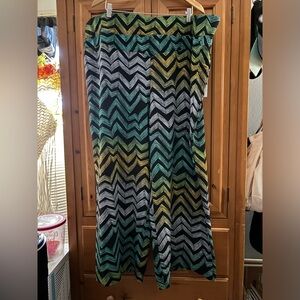 Plus size wide leg pants